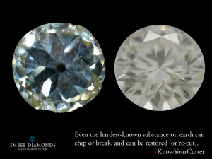 Diamond recut, repair & re-polish.